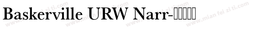 Baskerville URW Narr字体转换